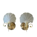 Pair of vintage shell wall lights