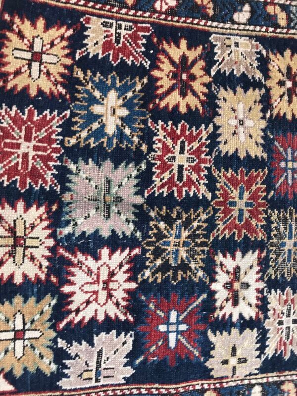 Caucasus Chirwan 19th century rug handmade 105 X 155 CM