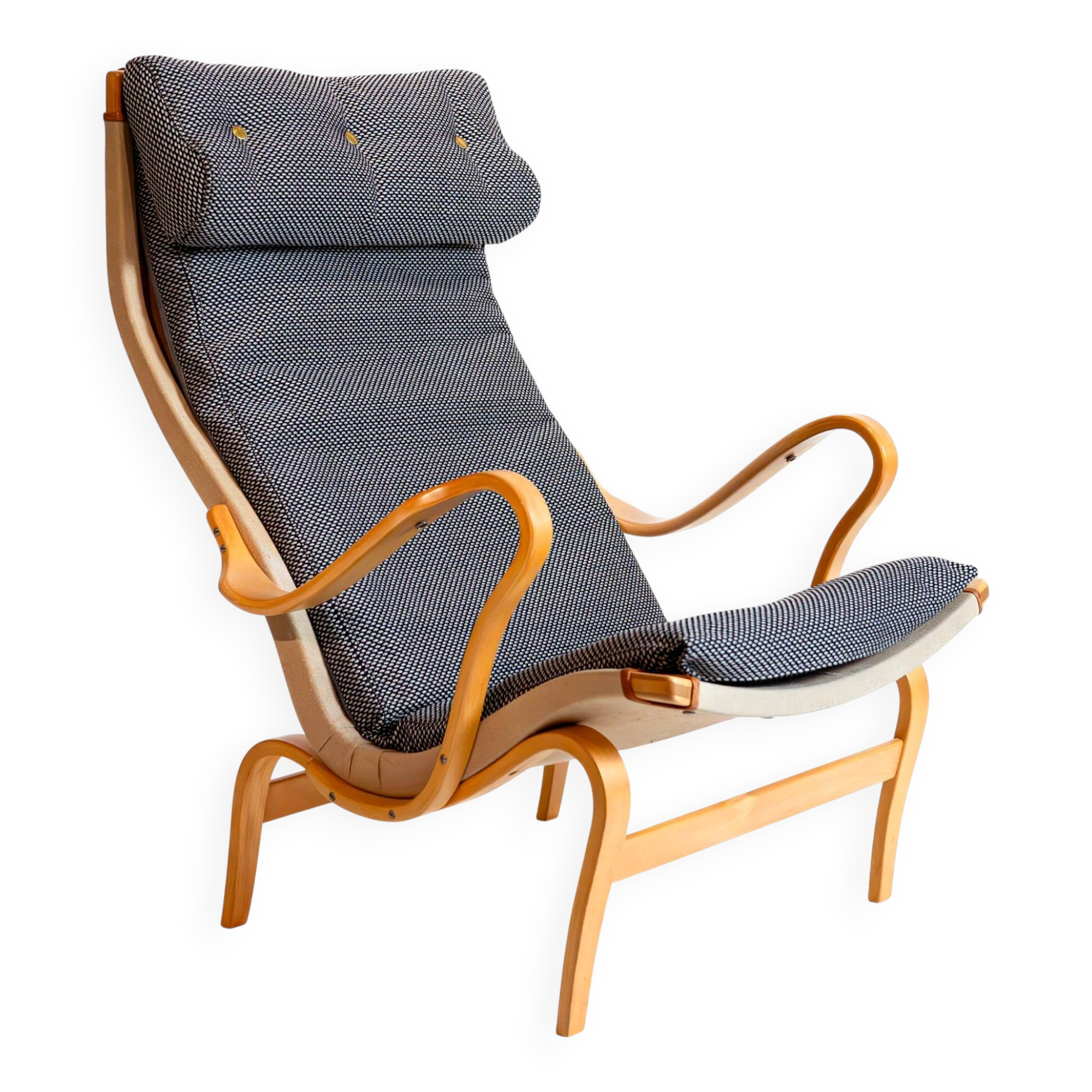Vintage Pernilla armchair by Bruno Mathsson for DUX, 1960s