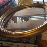 Art Deco oval mirror 46x36cm