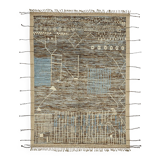 Handmade Turkish One of a Kind 202 cm x 304 cm Brown Wool Carpet