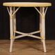 Table basse de jardin en osier, années 80