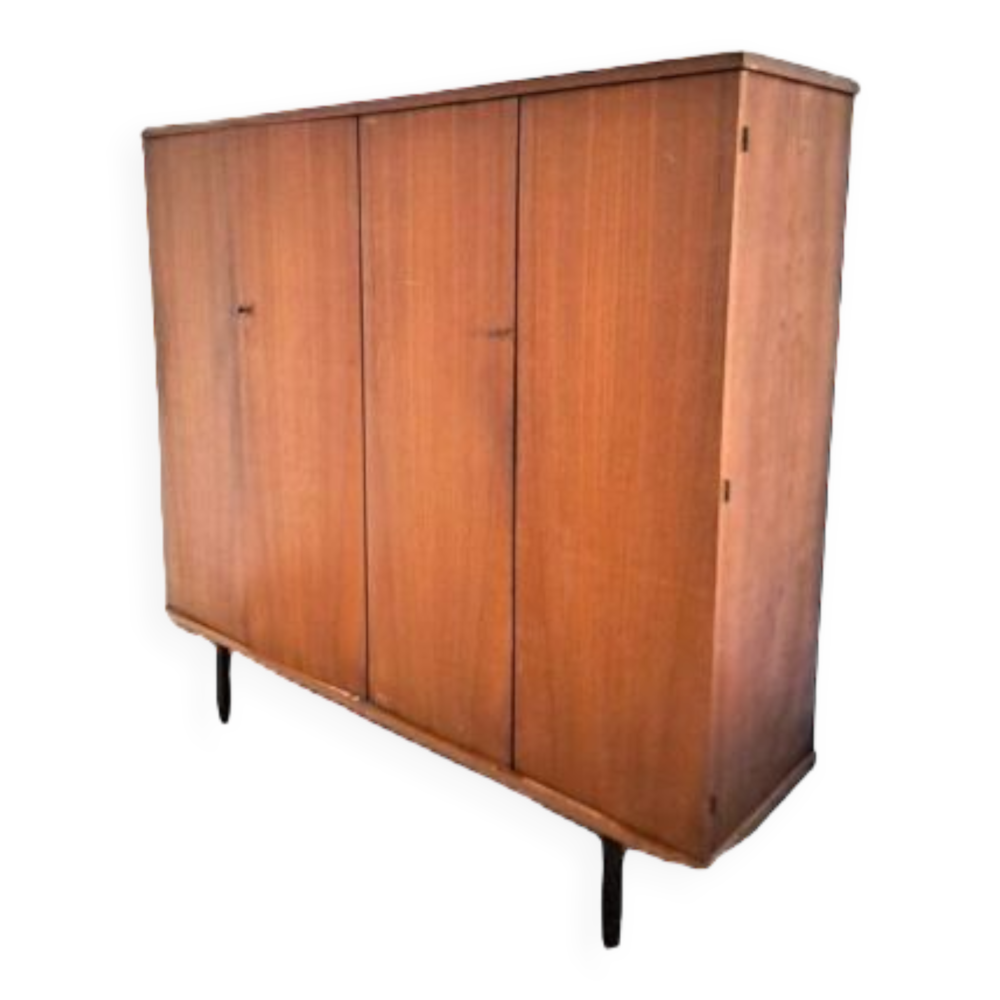 Vintage Scandinavian teak wardrobe, teak wardrobe from the 60s, 70s.