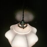 Pink opaline pendant light