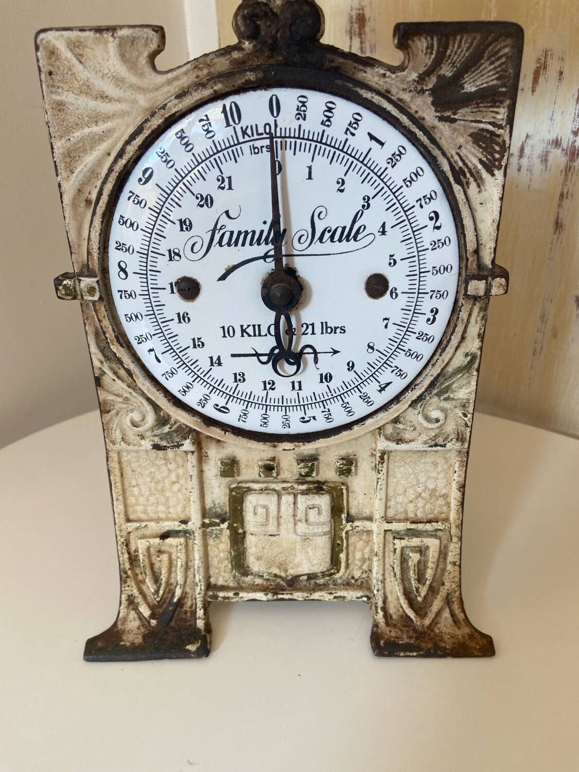 1920s Cast Iron Kitchen Scale - Wirtschafts-Waage