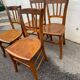 Set de 4 chaises bistrot rustiques