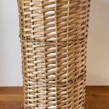 Vintage rattan umbrella stand