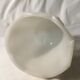 White opal glass vase