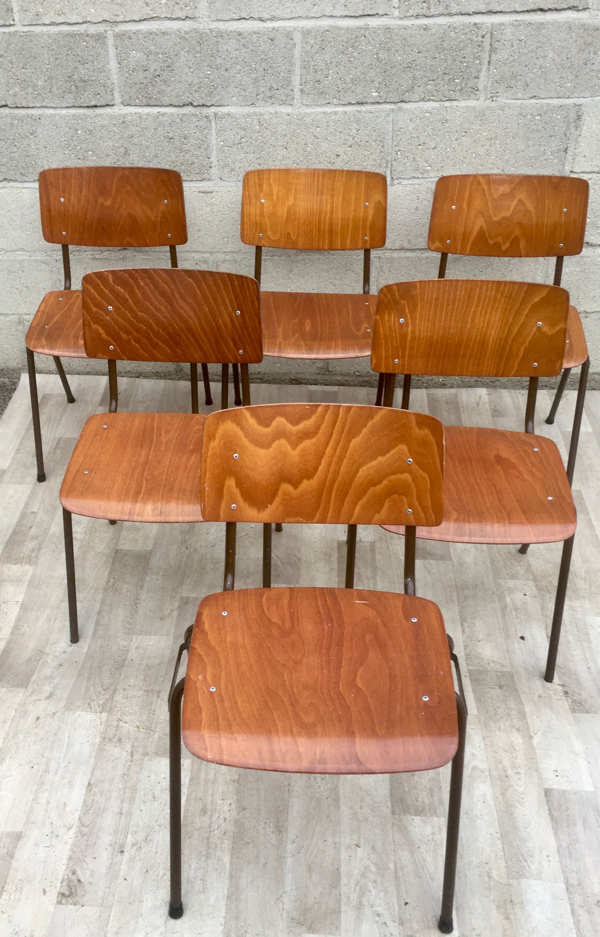 Set of 6 vintage Dutch Marko chairs