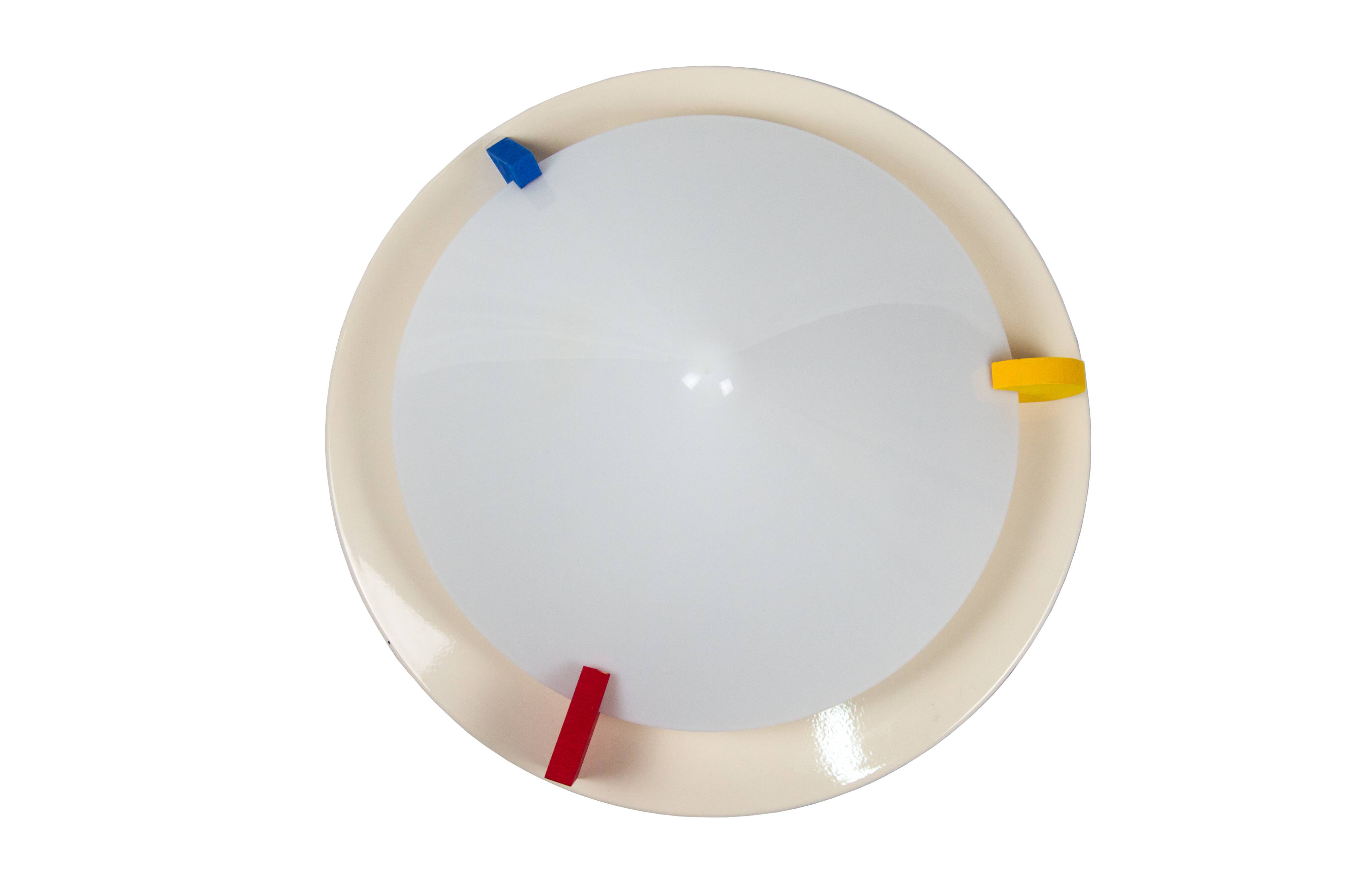 Applique/plafonnier ikea stoja — design rétro postmoderne coloré