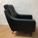 Armchair in leatherette 50s 60s