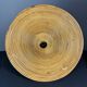 Mid-Century Italian witch hat pencil reed rattan bamboo and brass pendant