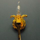 Art nouveau style brass wall lamp