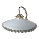 Art Deco pendant light in serrated glass, 1930s