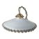 Art Deco pendant light in serrated glass, 1930s
