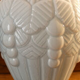 Art Deco vase in blue opaline