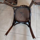 4 dark Luterma bistro chairs, sanded. Painting possible.