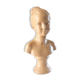 Bust of a young girl in plaster