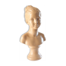 Bust of a young girl in plaster