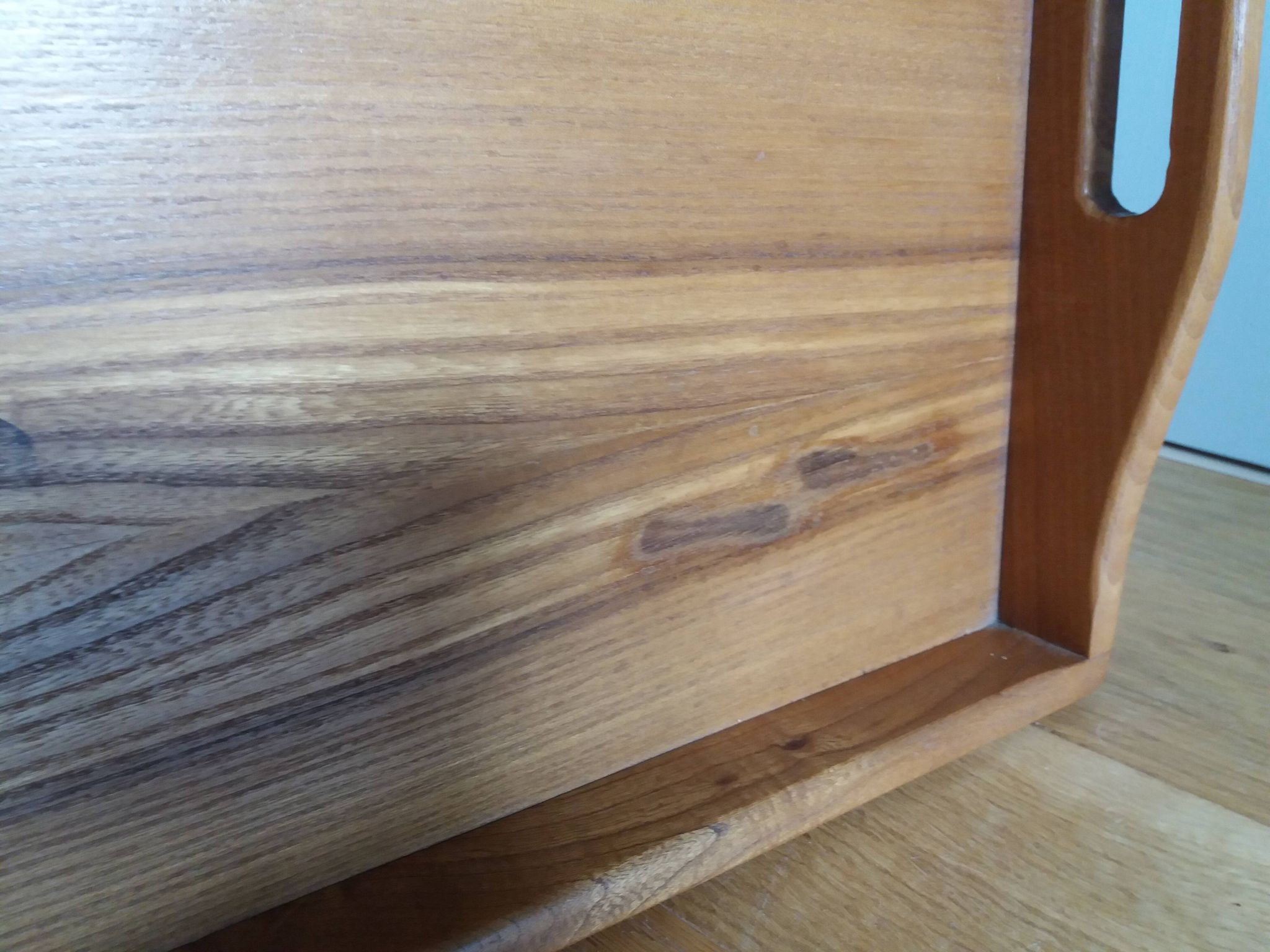 Scandinavian style wooden tray