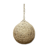 String and rattan ceiling of the 60s 70s