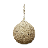 String and rattan ceiling of the 60s 70s