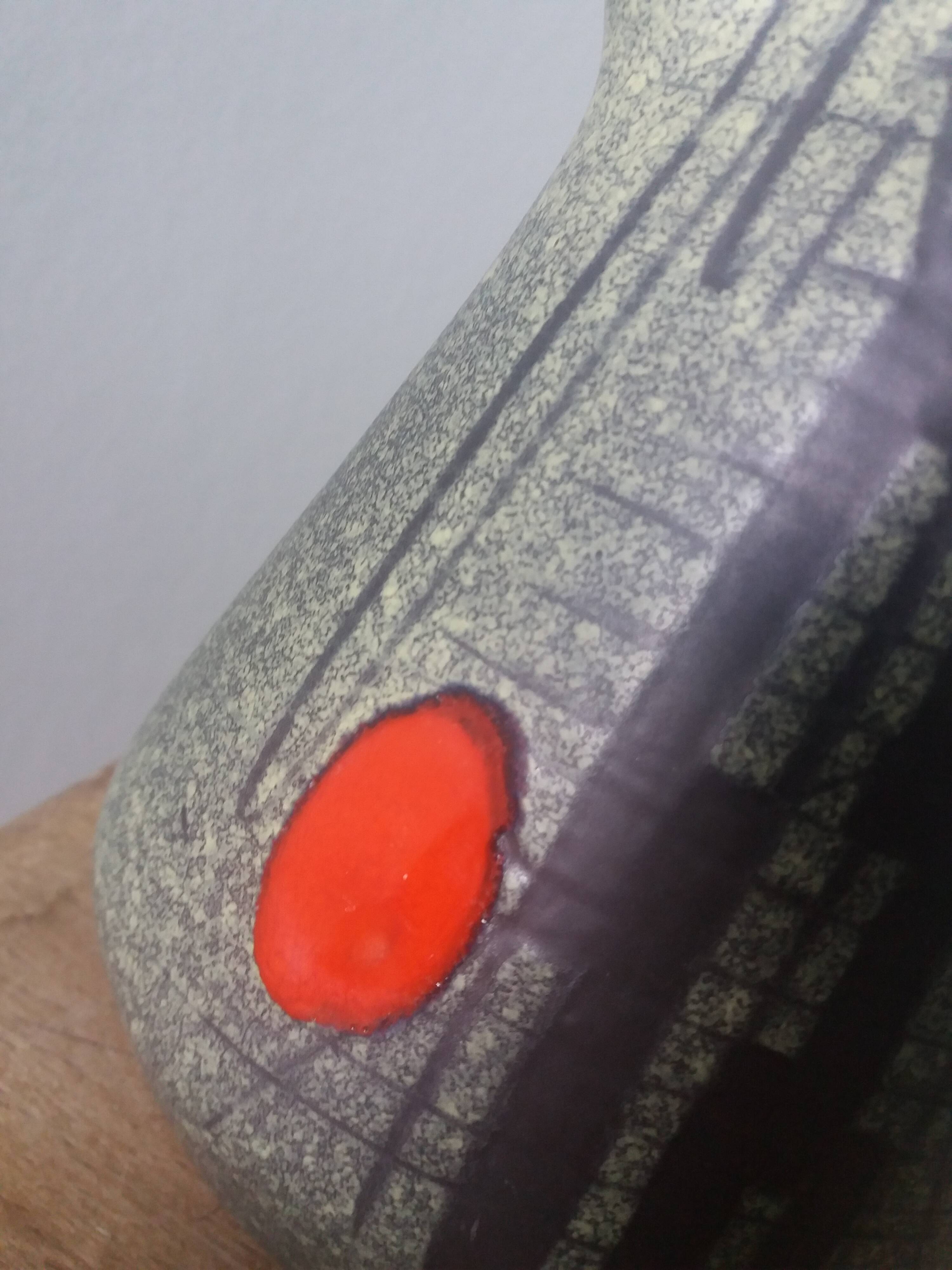 Pitcher signed François Caleca Vallauris rare in pale green