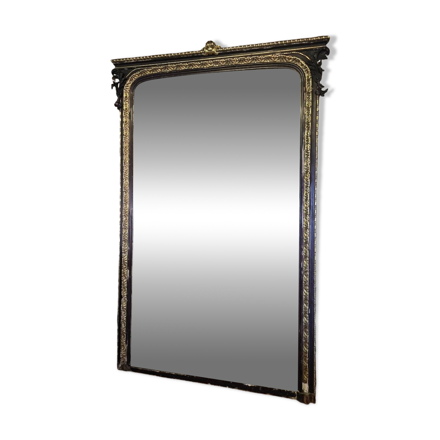 Napoleon III style panoramic mirror