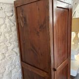 Old wooden school locker room