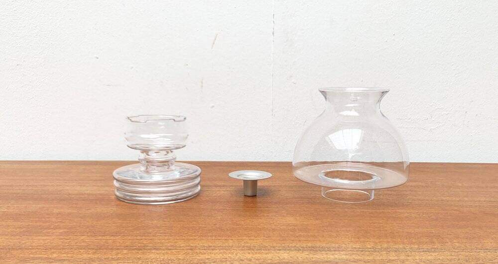 Grand porte-bougie Apollo en verre finlandais vintage par Nanny Still pour Riihimäen Lasi, années 1970