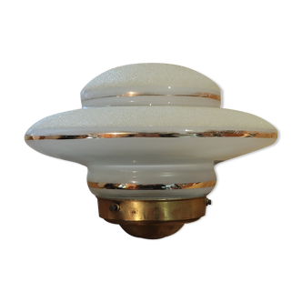 Vintage ceiling lamp granite glass/1950s