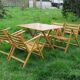 Vintage wooden folding garden set