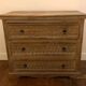 Commode à 3 tiroirs en bois massif, d'inspiration ethnique ou bohème chic
