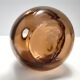 Postmodern brown incalmo murano glass vase