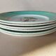 6 assiettes plates Fenal Badonviller "Oiseaux" vintage années 1950