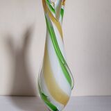 Vintage two-tone glass vase 39 cm
