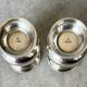 Pair of silver-plated salt cellars - Christofle goldsmith - Hôtel Savoy Paris