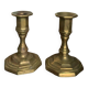 Pair of brass candlesticks