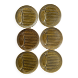 Khaki slip asparagus plates