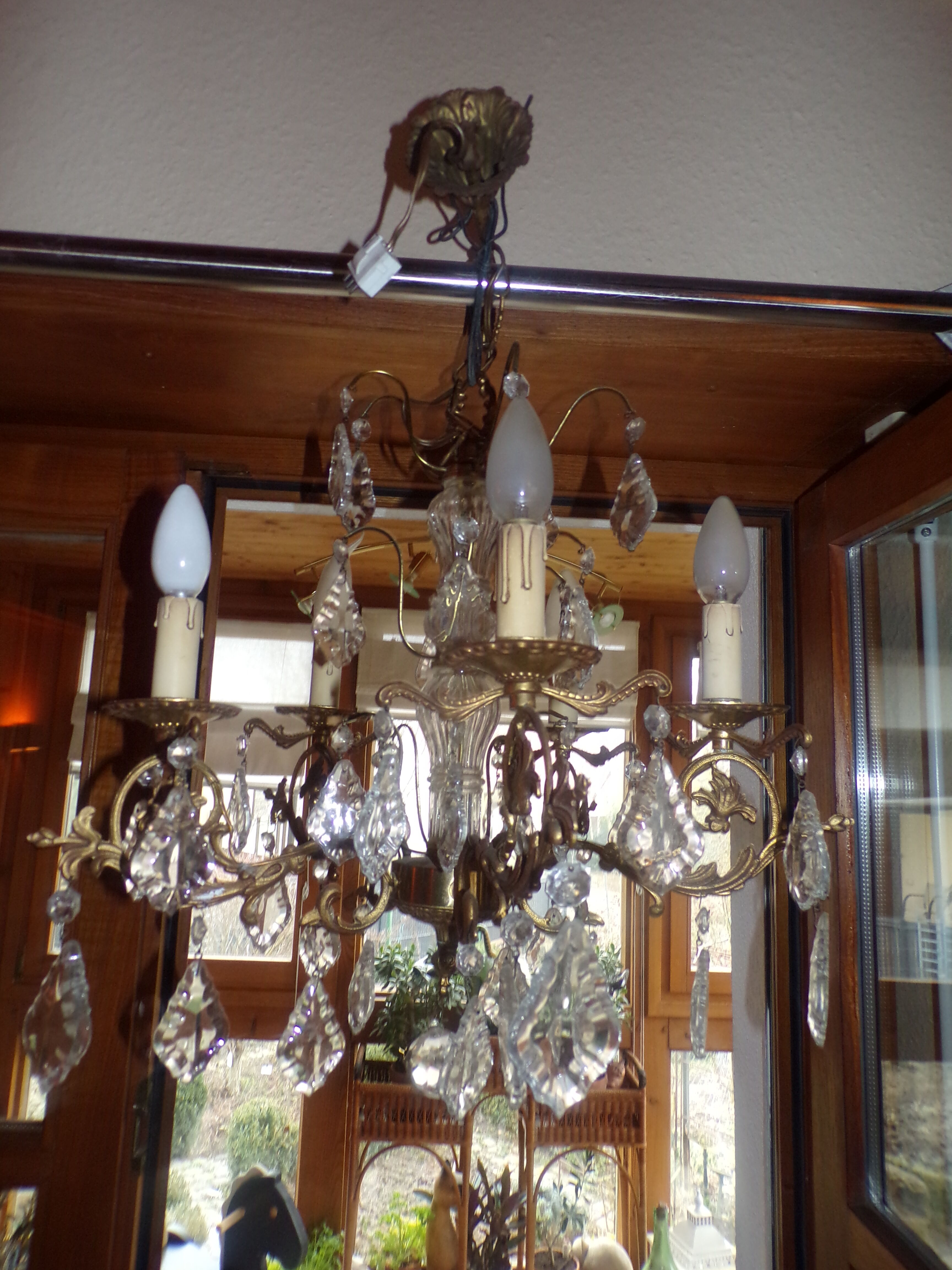 Vintage chandelier with 5 lights