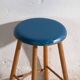 Antique wooden stool with a round seat – Central Europe, around 1950