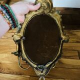 Applique miroir en bronze ancien
