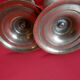 Paire de bougeoirs bronze