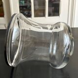 glass and metal vase from the 70s