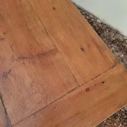 Rustic Louis XV farmhouse table in cherry wood, 1900s.