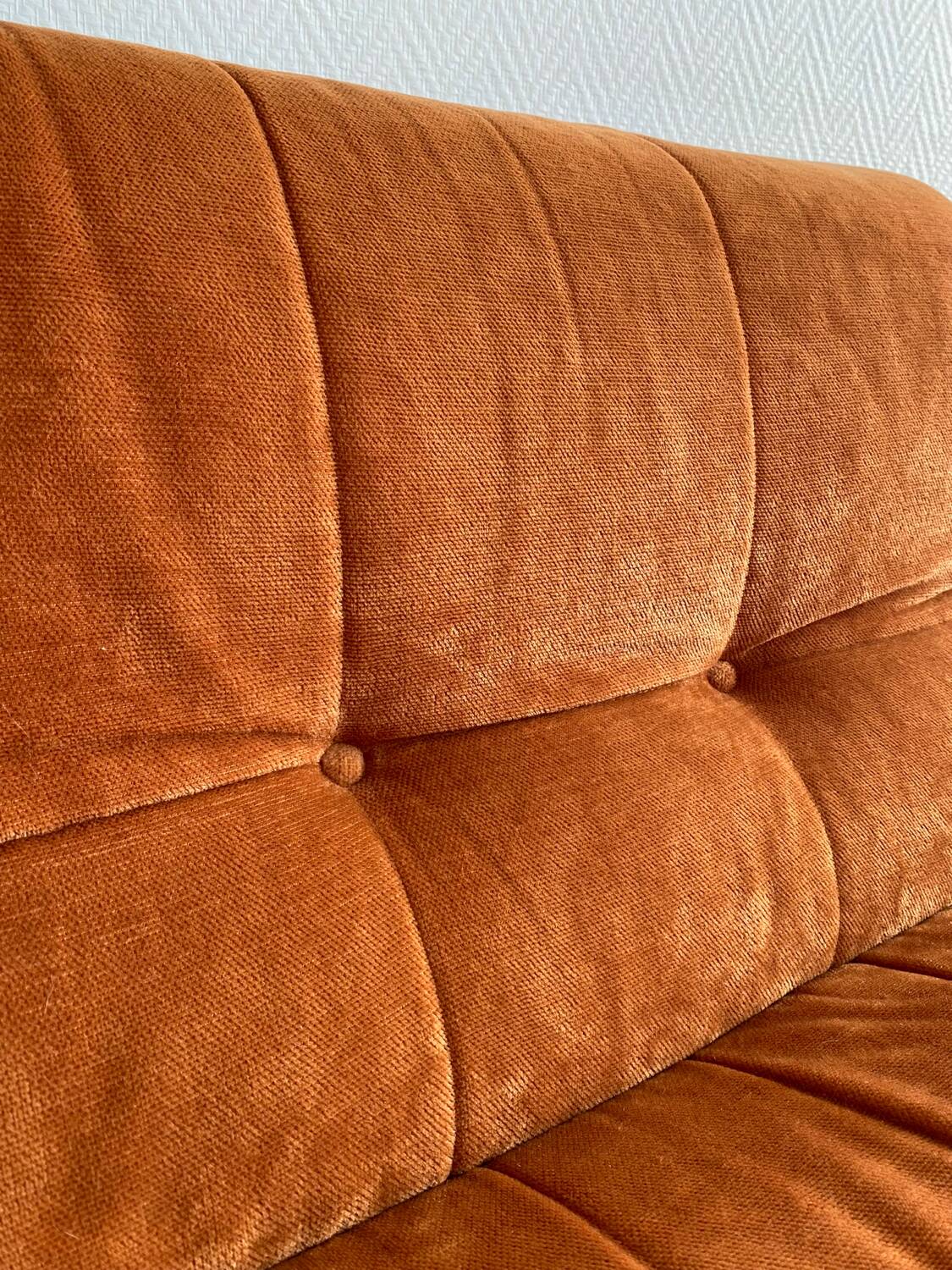 Vintage orange armchairs/sofas