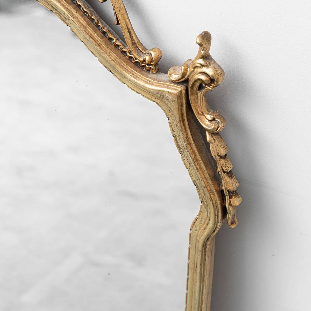 Vintage carved wood and gold leaf mirror – Louis XV style 120x5x135