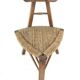 Ensemble de 2 chaises tripodes brutalistes