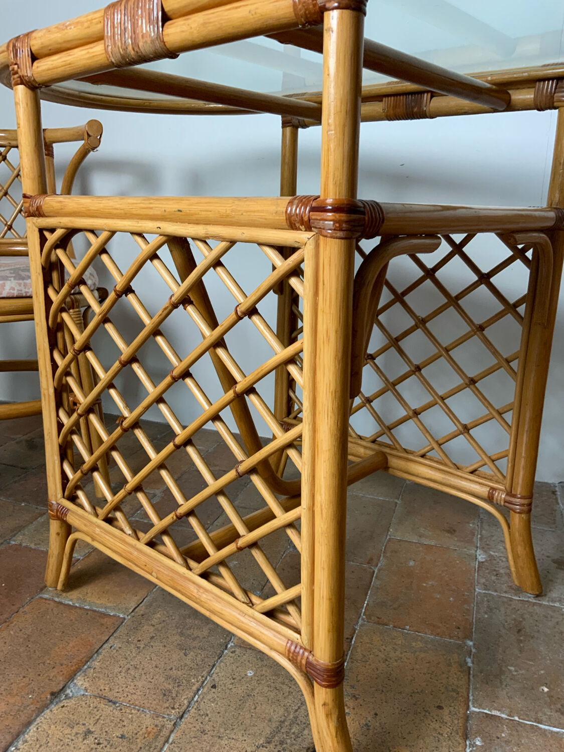 Rattan table and chairs set