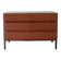 Teak chest of drawers with 3 drawers, black metal legs, 1960s.